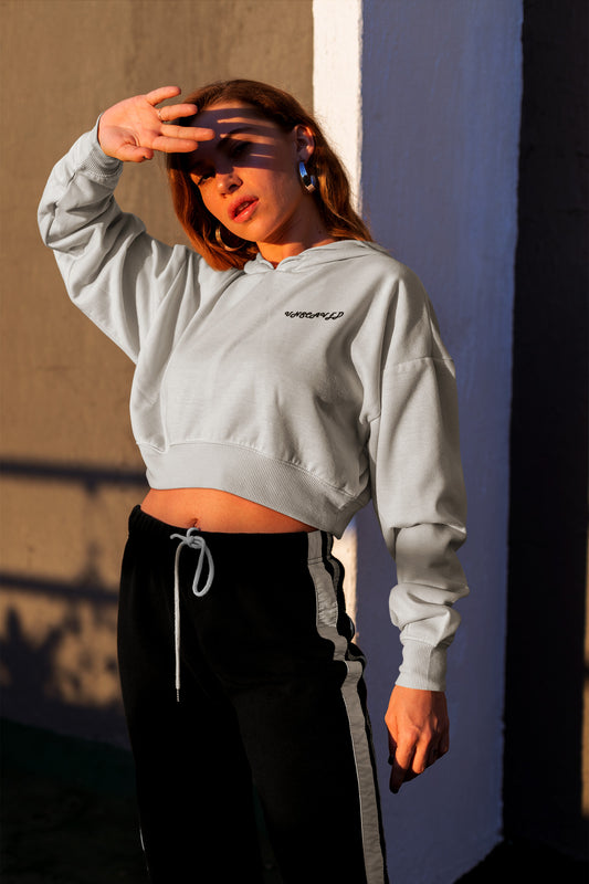 USW117 - ESSENTIAL CROPTOP HOODIE