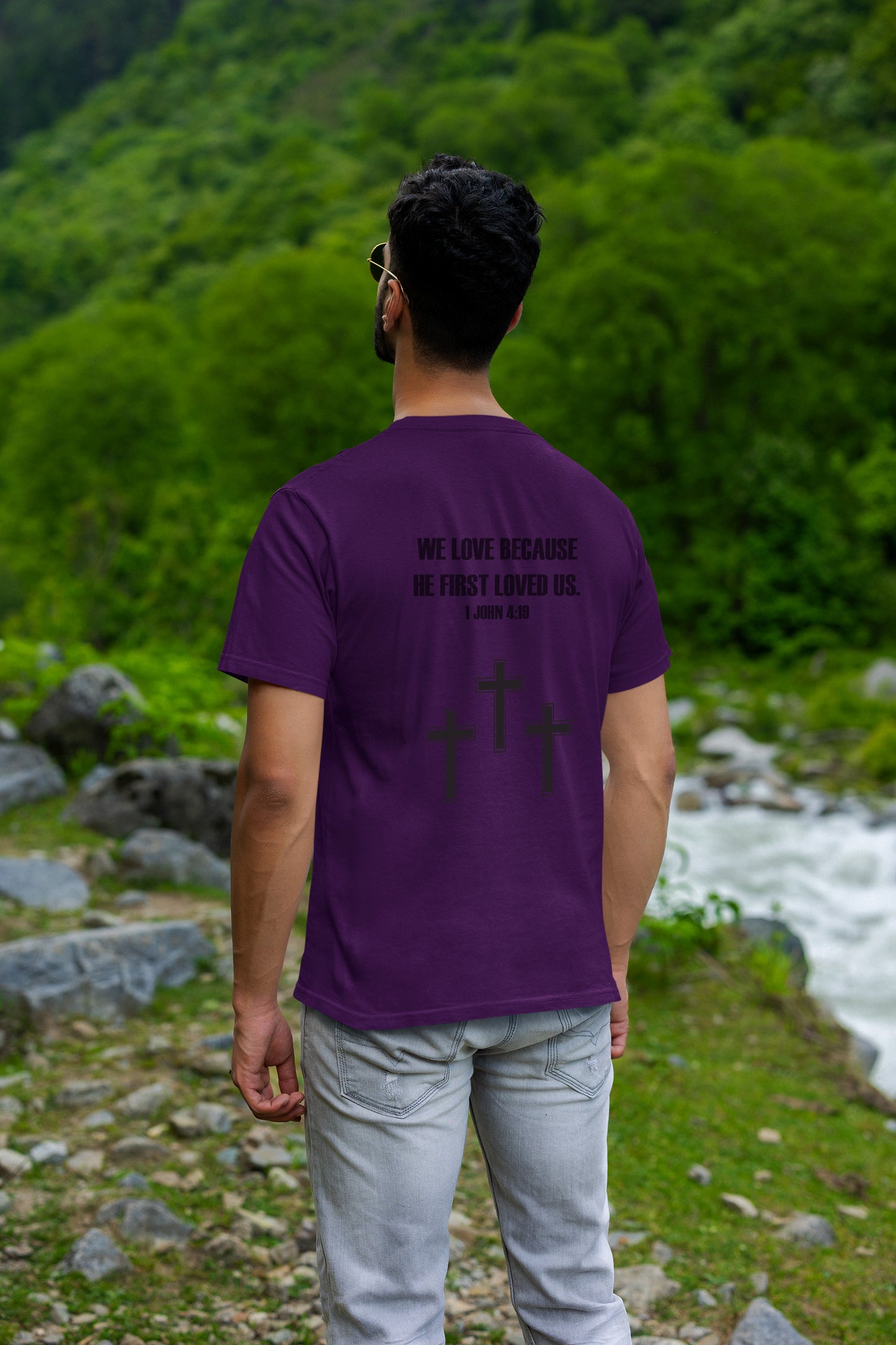 Mens Faith Community Deep Purple