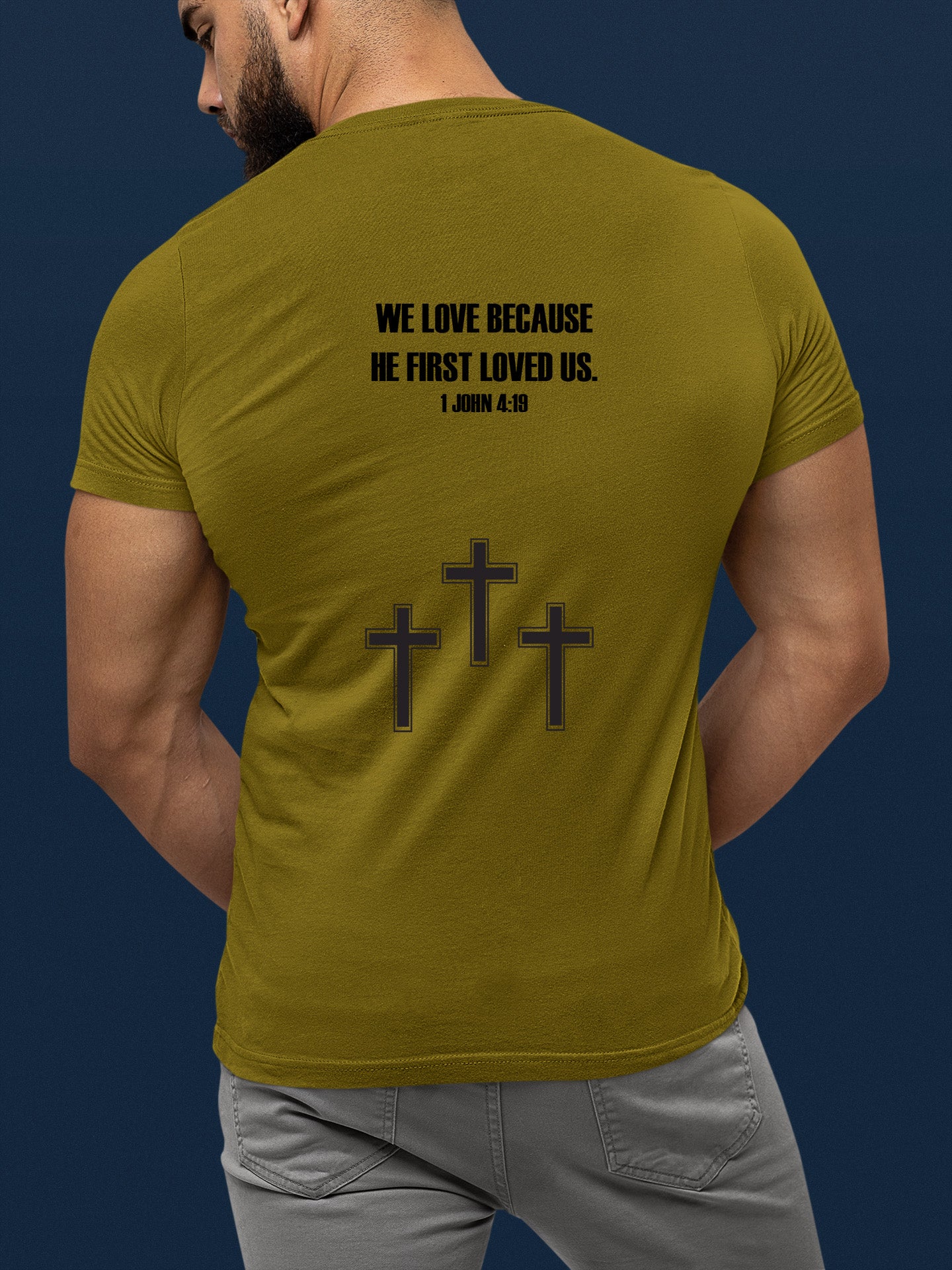 Mens Faith Community Army Green