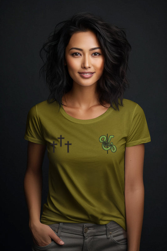 Womens Faith Community Army Green